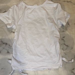 Never worn white scrunched top